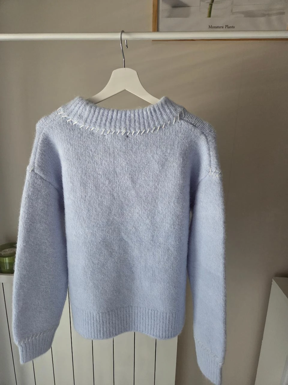 Suéter azul pastel suave de lana de alpaca cocoon • scotch & soda • S • Nuevo – photo 6